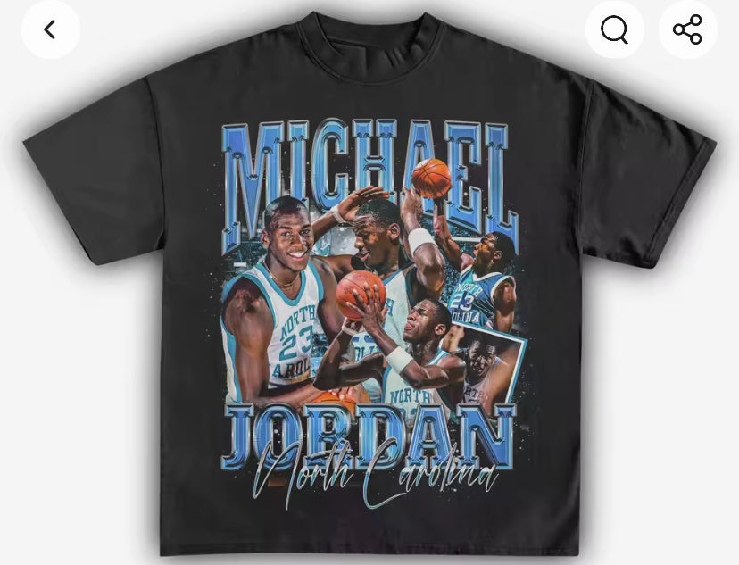 Micheal Jordan “UNC” Edition graphic tee