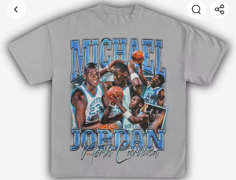 Micheal Jordan “UNC” Edition graphic tee
