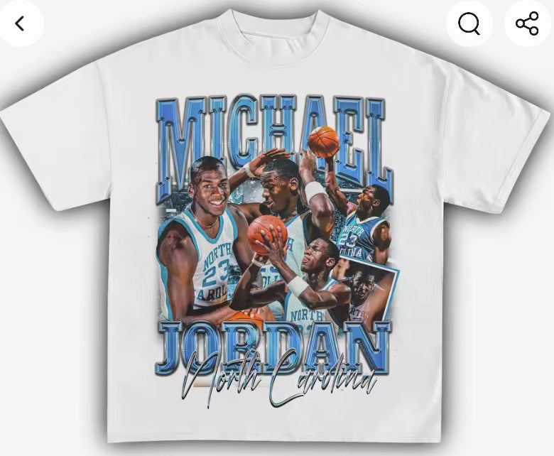 Micheal Jordan “UNC” Edition graphic tee